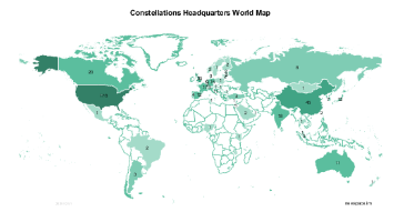 Map of Headquarters of Constellation Organizations